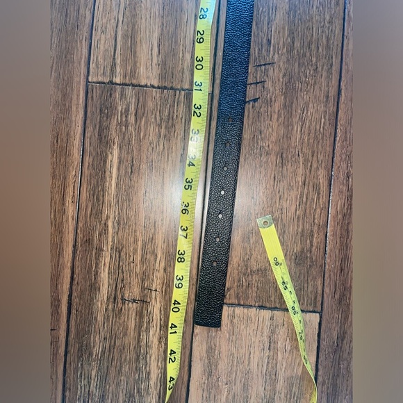 MK🖤bling  belt black leather belt Michael Kors belt rhinestone belt - Picture 7 of 15